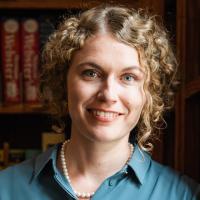 Farbiges Portrait einer Frau