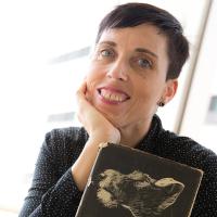 Farbiges Portrait einer Frau